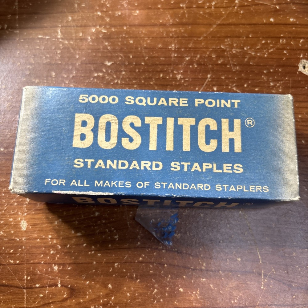 Vintage Bostitch Standard Staples Open Box
