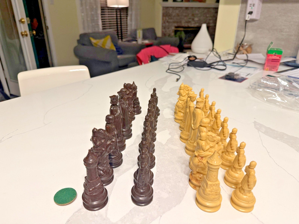 Vintage ANRI Renaissance Chess Set, Complete
