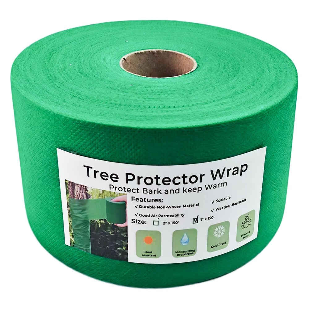 Yeeyeah 3”x 150’Tree bark Protector, Trunk Protector - 3" x 150', Green