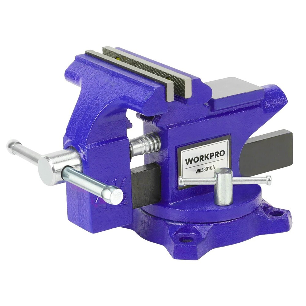 WORKPRO 4-1/2" Bench Vise - Versatile Vice for Workbench, Pipe and Home Projects
