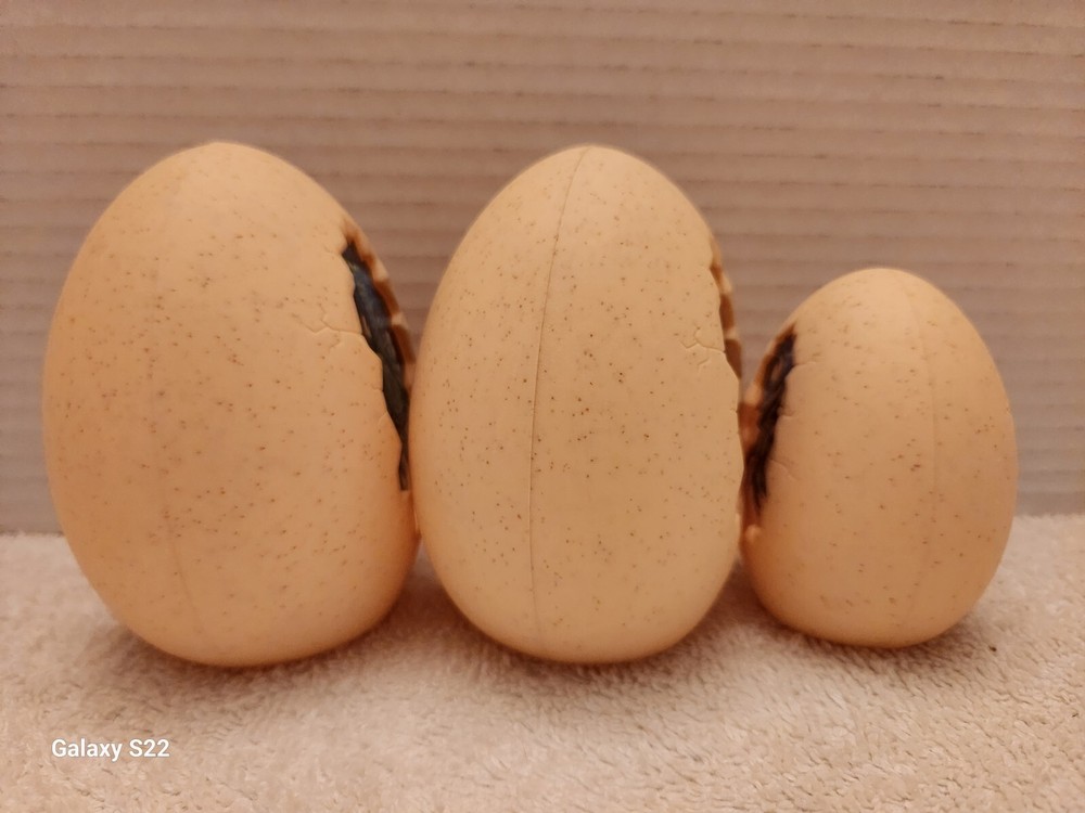 3 NERF Plastic Dinosaur Egg Targets