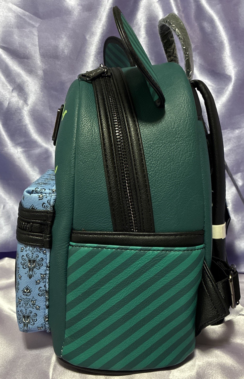 Disney Haunted Mansion Mickey Loungefly Mini Backpack 50 Years Main Att GITD NEW