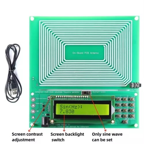 2X Adjustable 0.1HZ-30KHZ For Schumann Wave Frequency Pulse Generator Multi-Mode