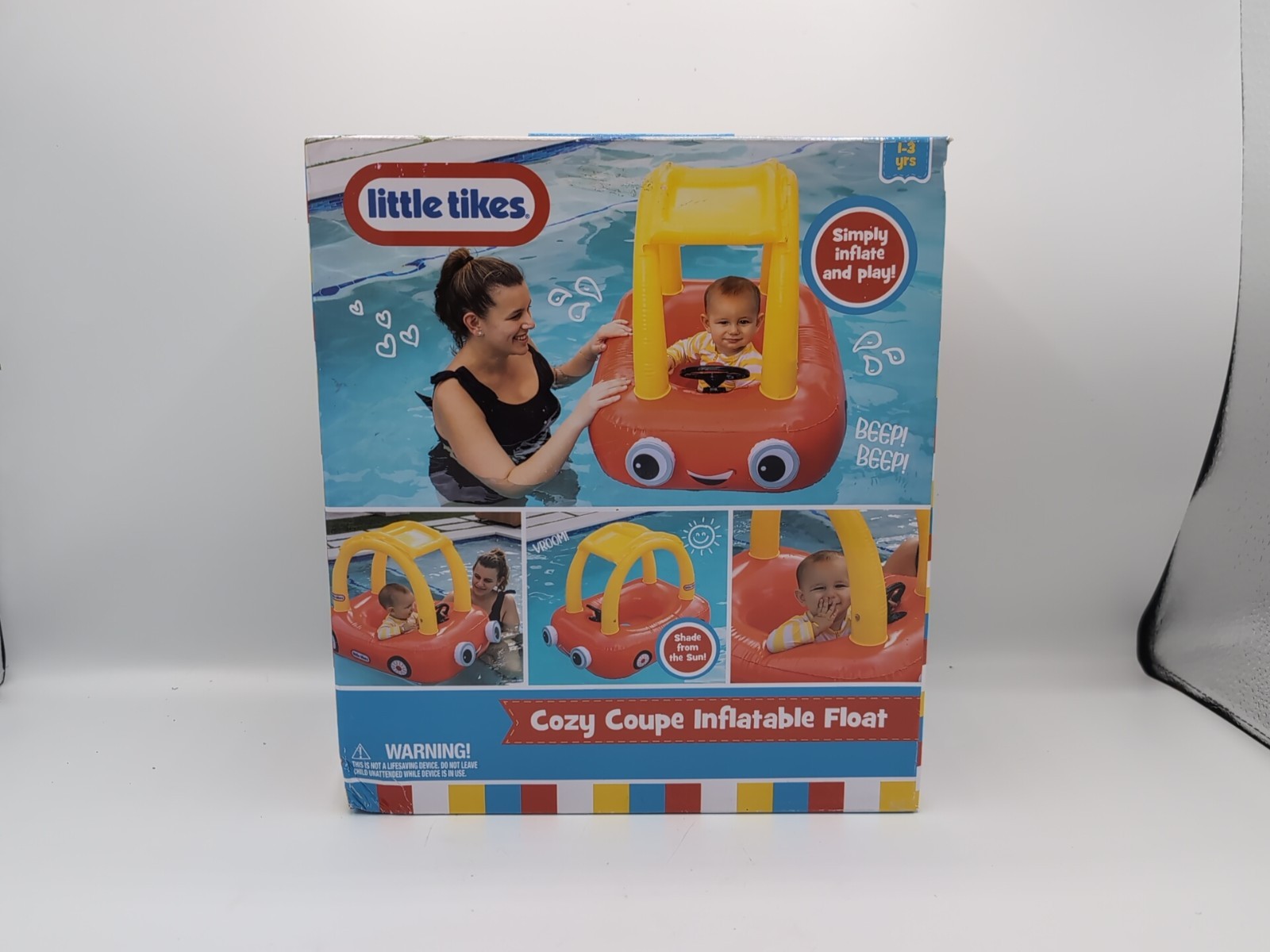 Little Tikes Cozy Coupe Inflatable Pool Float Step 1 Ages 1-3yrs