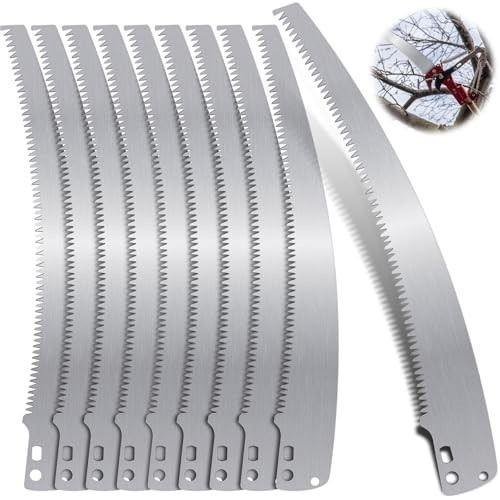 10 Pcs 12" Pole Saw Replacement Blades for Tree Pruner, Compatible with Various