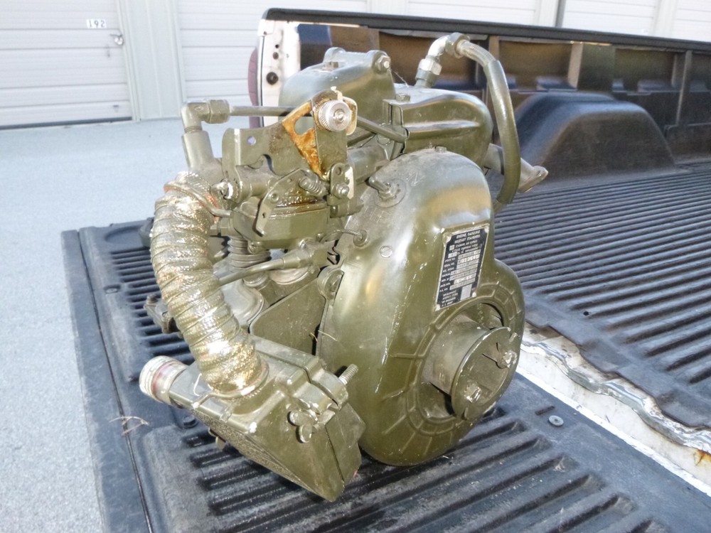 US Army Corps of Engineers military 4-cycle motor engine, complete