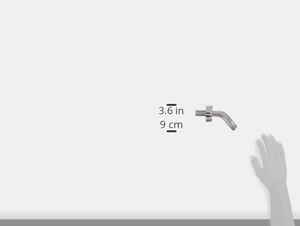 Mobile Home/RV Shower Arm & Flange Chrome Plated 1/2" Threads