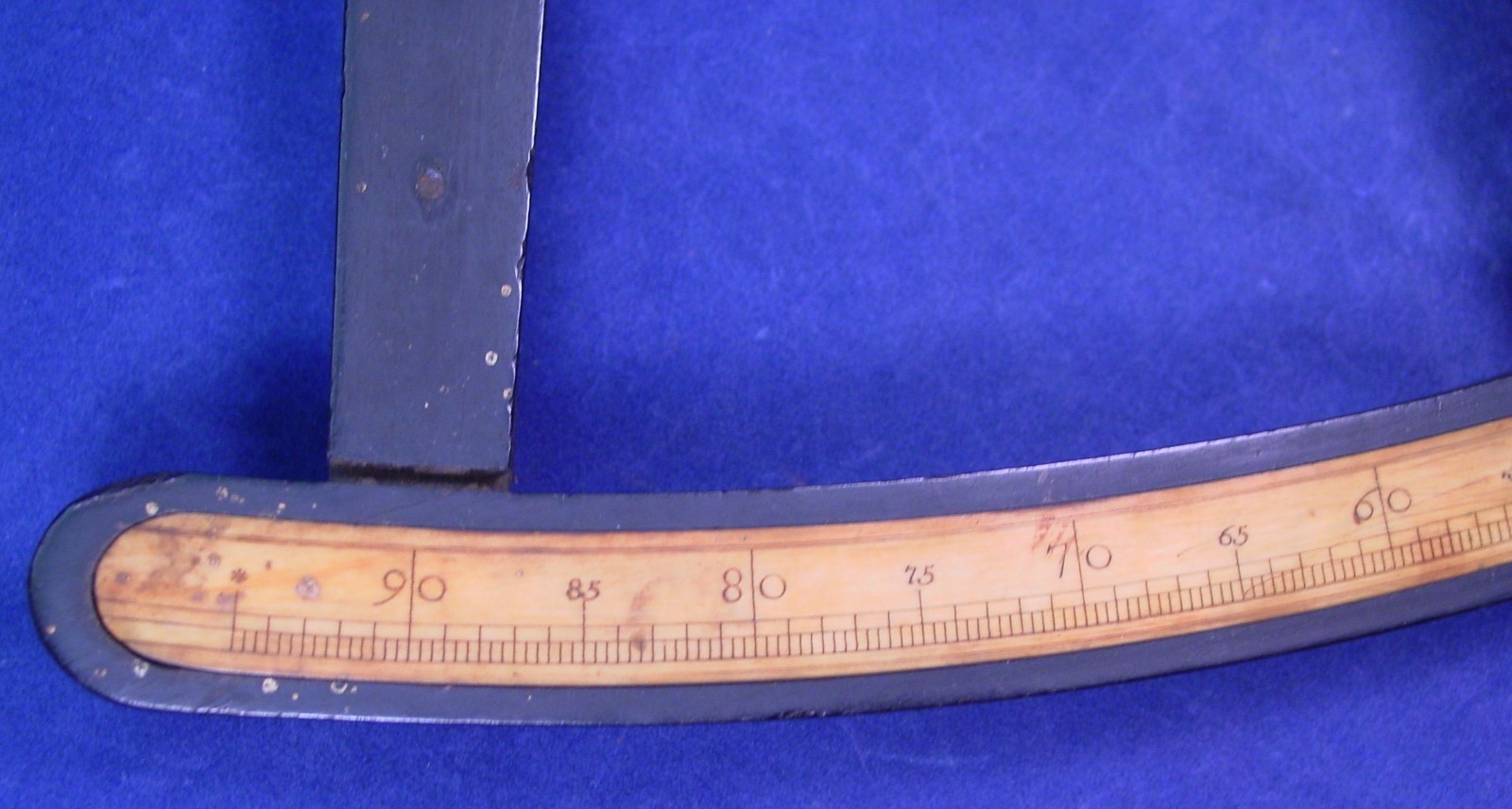 18th Century James Chapman Large 17" Marine Hadley's Quadrant Scroll Work on Arm