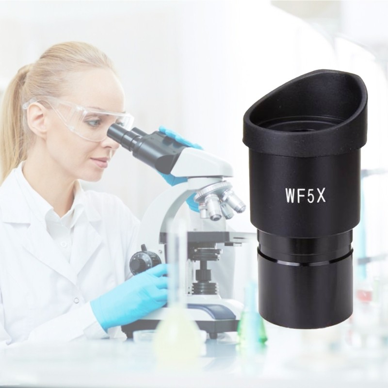 WF5X/20mm Wide Angle 5X Eyepiece Optical Lens for Stereo Microscope Compact