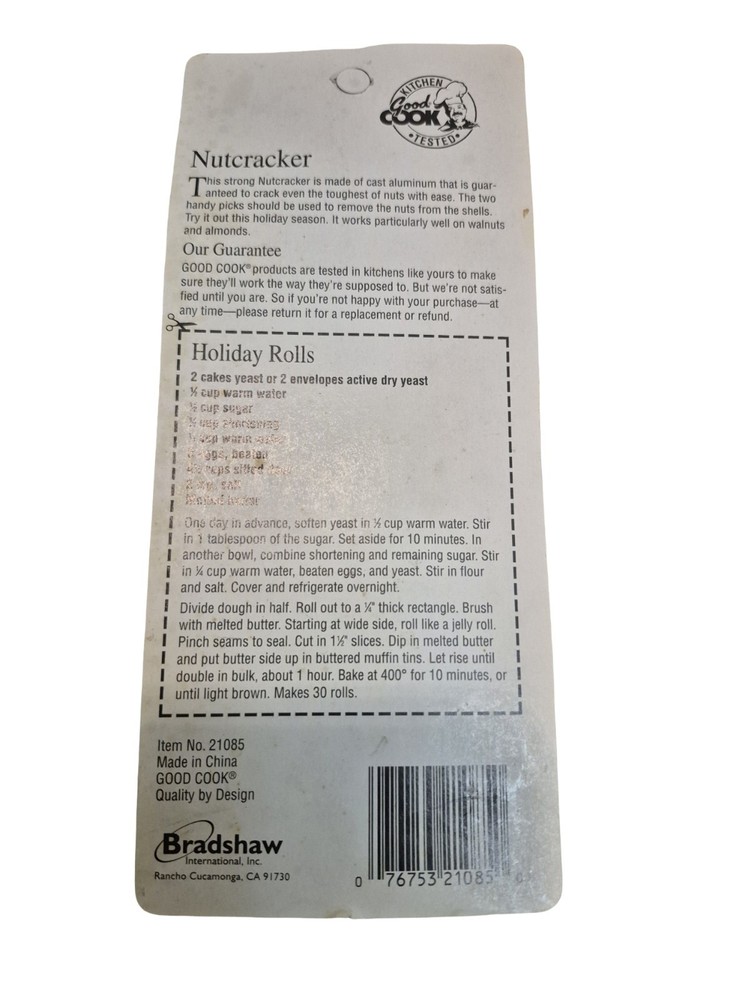 1 NEW Good Cook Nutcracker and Pick Set 1 Nutcracker, 2 Picks