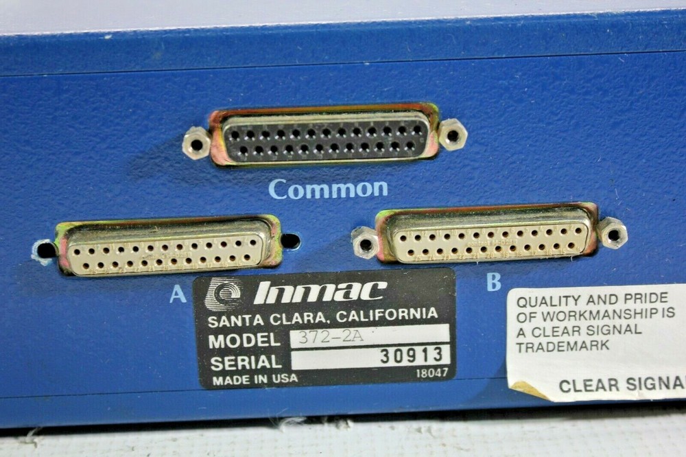 Inmac T-Switch Model 372-2A Two Position A B Port Module Switch
