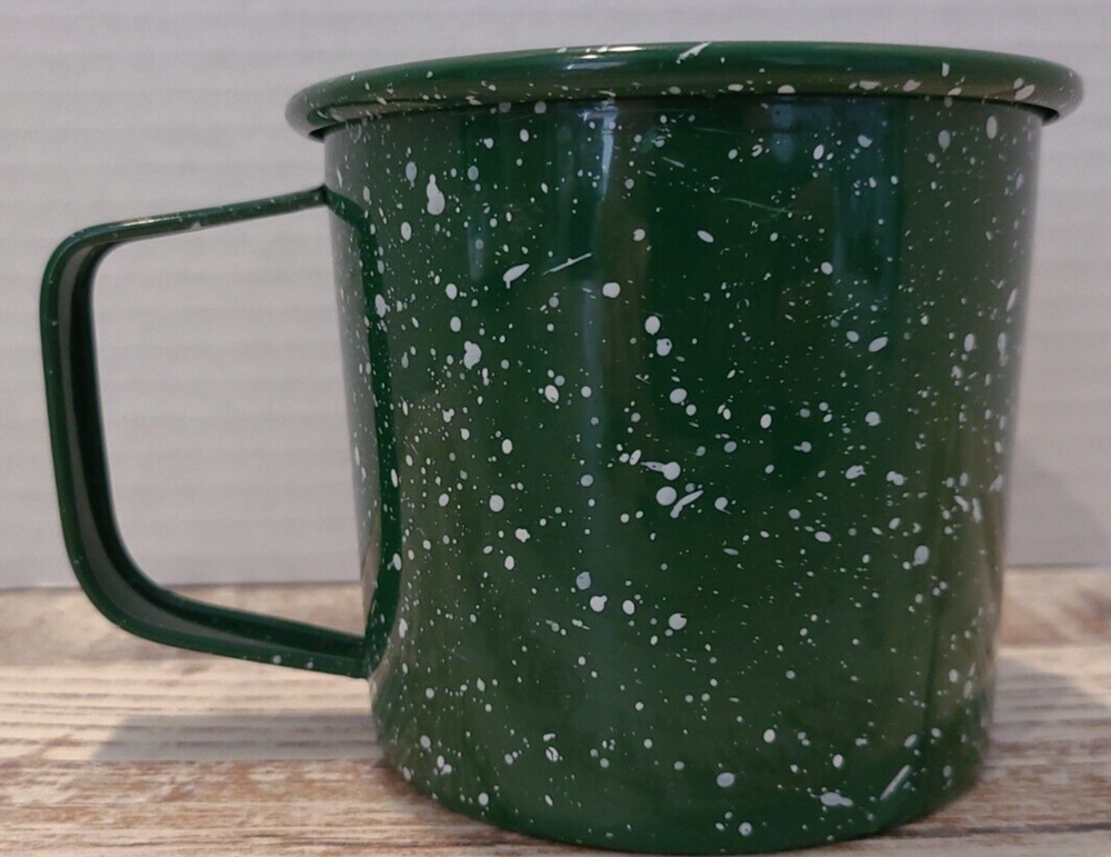 Graniteware Green Coffee Mug 12 oz