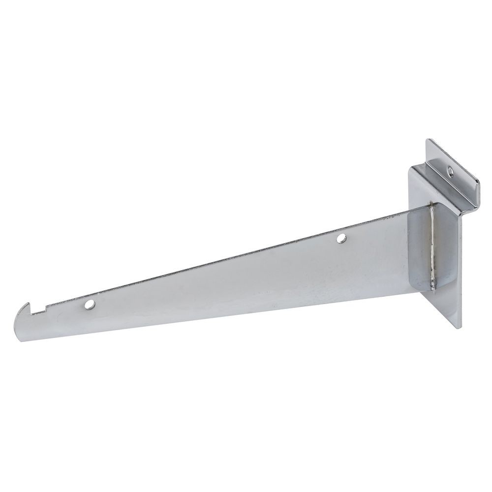 Slatwall Shelf Bracket8" Chrome
