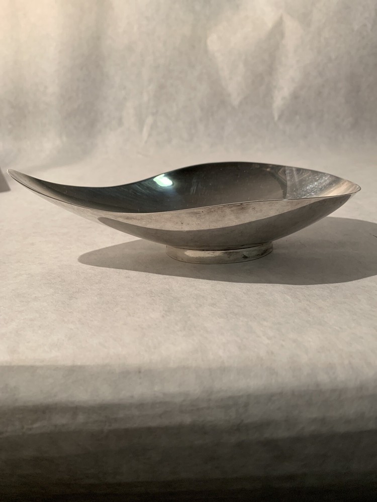 Antique Reed & Barton #64 Silver Tear Drop Footed Dish Marked