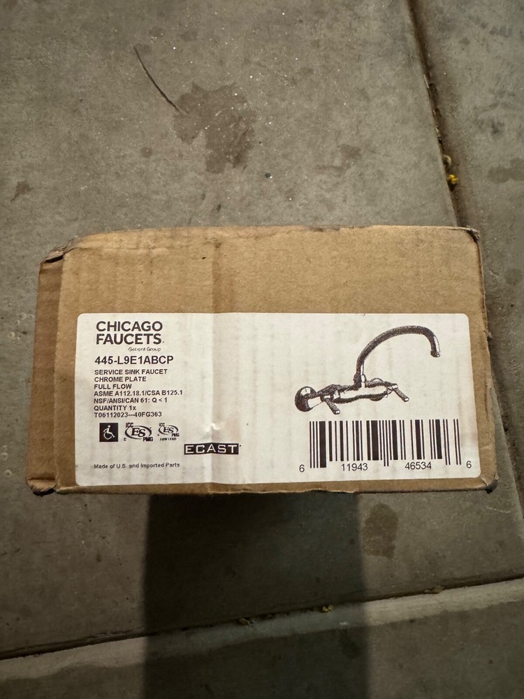 New Chicago service sink faucet