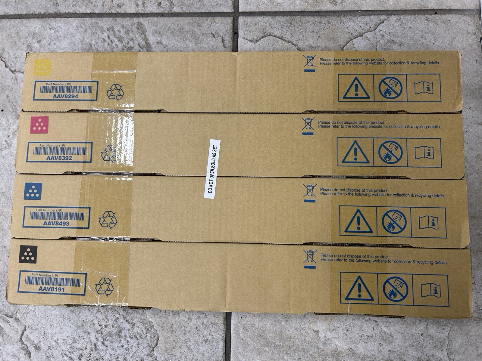 Konica Minolta TN328 TN626 Toner Set BCMY bizhub C250i C300i C360i NEW 4 Pack