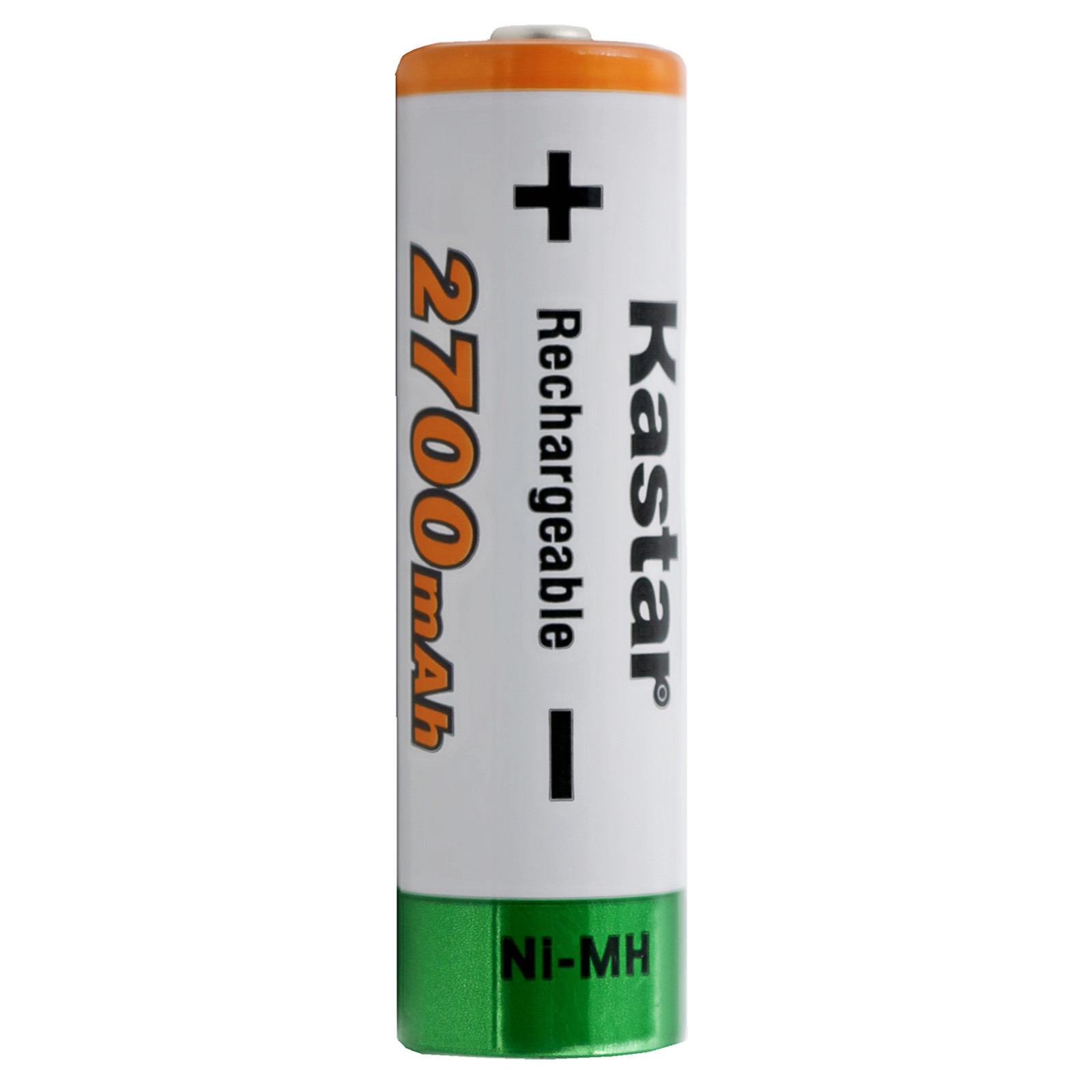 Kastar Ni-MH AA 2700mAh Super High-Capacity Rechargeable Batteries Pre-charged