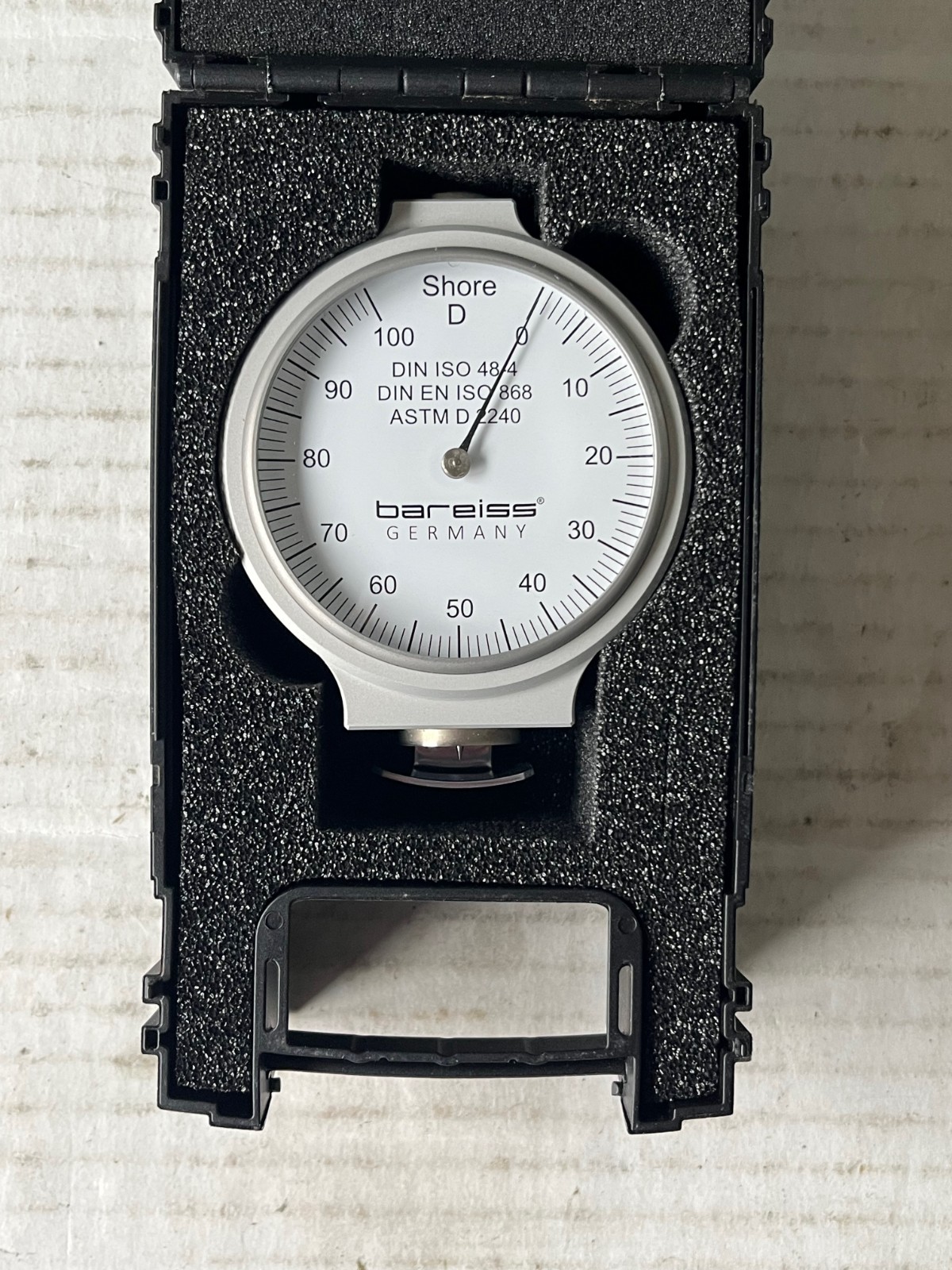 Bareiss Shore Durometer Type D Dial - German Made - With Calibration Cert & Case
