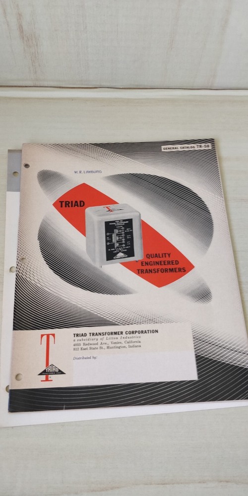 1958 Triad - Catalog - Transformers + More + Tv Components