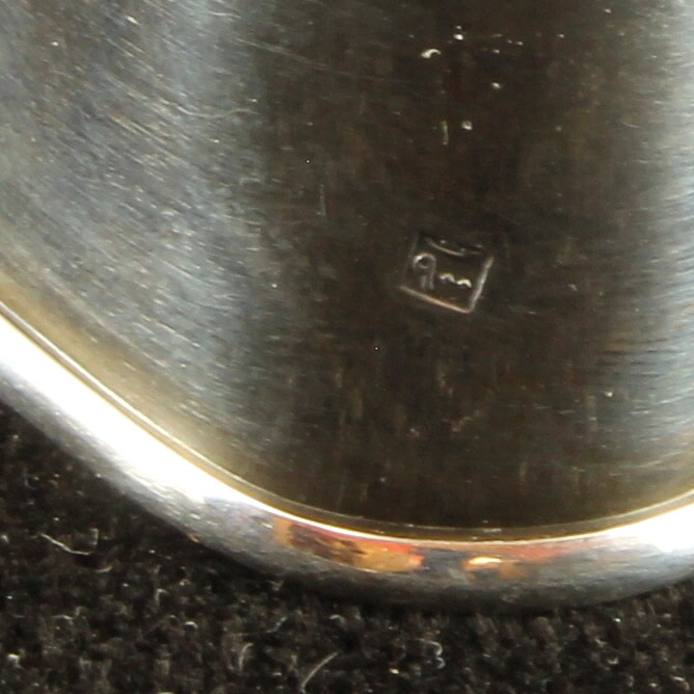 Antique Vintage Middle Eastern Solid Silver Napkin Ring Hallmarked