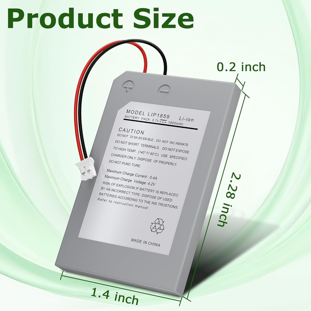 2-Pack 1800mAh Battery for PS3 Wireless Controller – Safe & Reliable Power