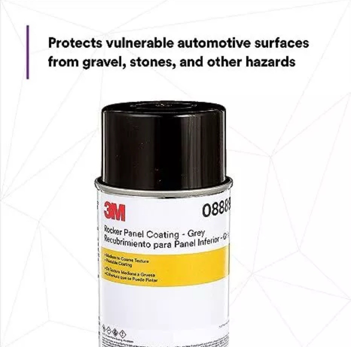 3M 08889 Gray Rocker Panel Coating Texture Rust Protection Repair 8889 (23 oz)