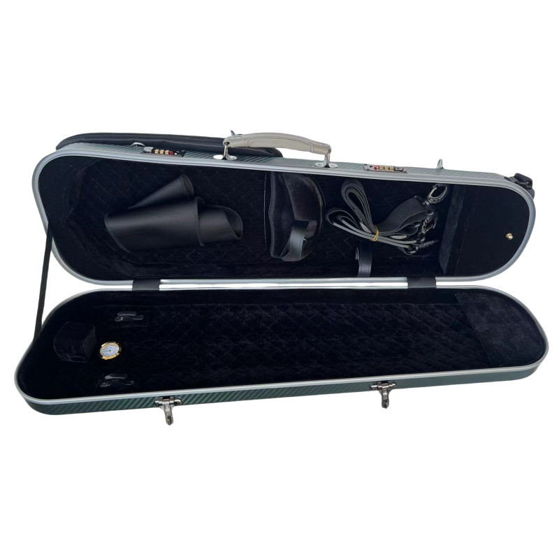 High-grade 4/4 Violin Case green grain Compound material, with coded lock