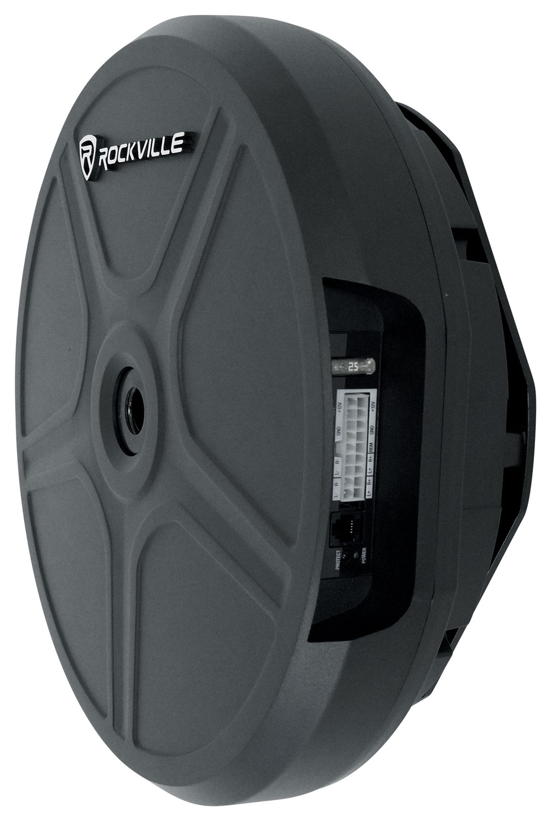 Rockville RockGhost V2 Powered 11" 800w Car Subwoofer Fits Inside Spare Tire