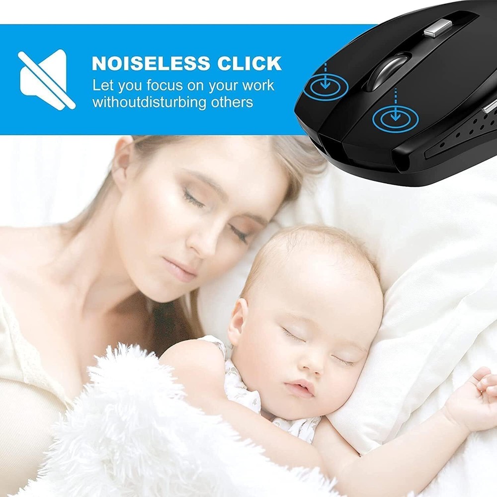 10 Pack 2.4Ghz Wireless Mouse with USB Receiver for Laptop PC Computer Notebook