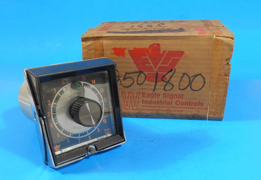 NOS Eagle Signal Analog Timer 0-15 Second HP514A6 120V