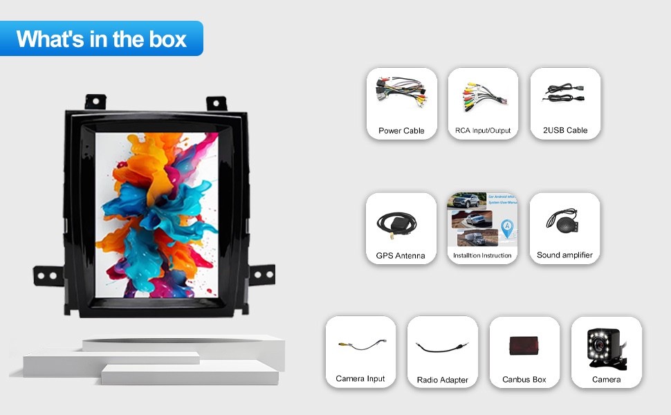 $500 on AMAZON! QLED Cadillac Escalade 2007-2014 9.7" Radio CarPlay Android Auto