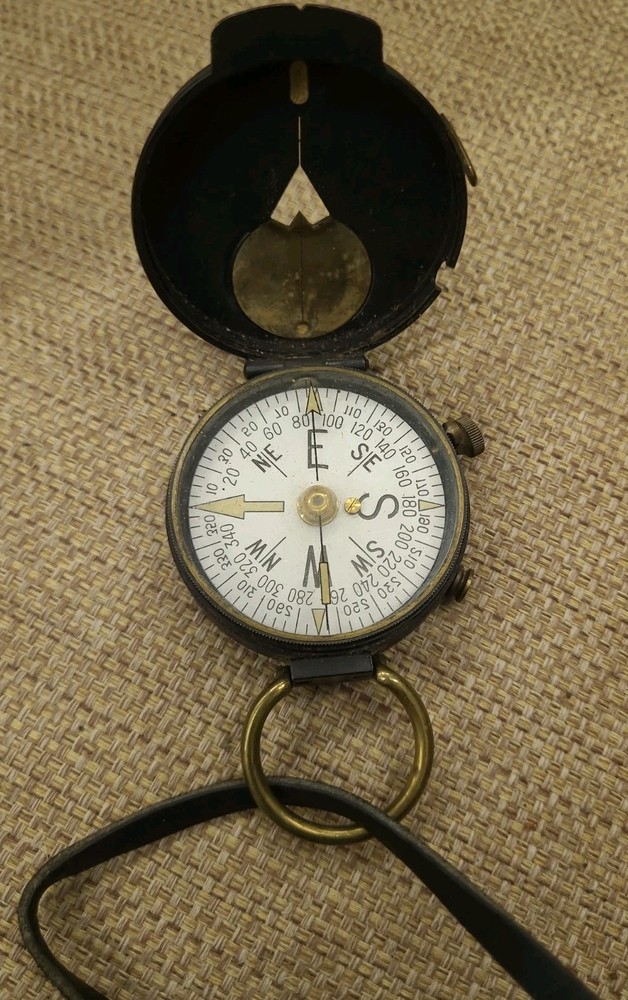Antique U.S. Engineer Corps Compass And Map Reader Magnifier