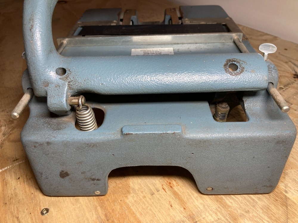 Vintage Addressograph Class 100 Embossing Machine