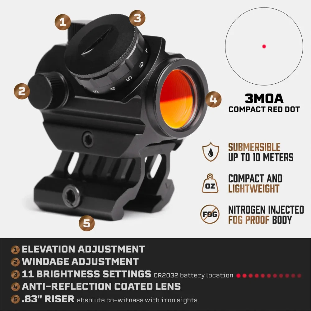 Tacticon Predator V3 Compact Red Dot Sight