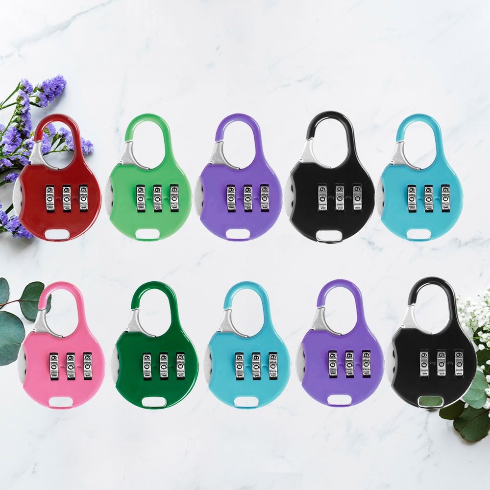 10 Pcs Customs Password Lock Keyless Padlock Combination for Suitcase