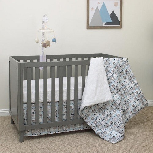 Dwell Studio Bear Hugs 6Pc Crib Bedding Set Include Mobile/Changing Pad++