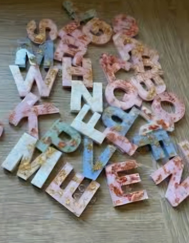 Colorful Letters For DIY Projects