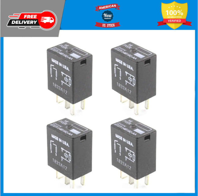 4 Pack Multi-Function Relay - OEM Relays - Compatible with F150 F-250