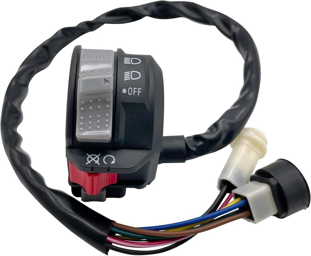 Left Handlebar Control Engine Start Run Off Headlight Switch for Yamaha Big B...