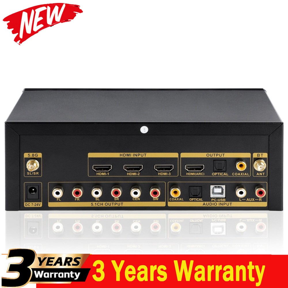 UD951C DSD Audio Decoder Black Standard Version DTS Dolby 5.1 with 3.2" Screen