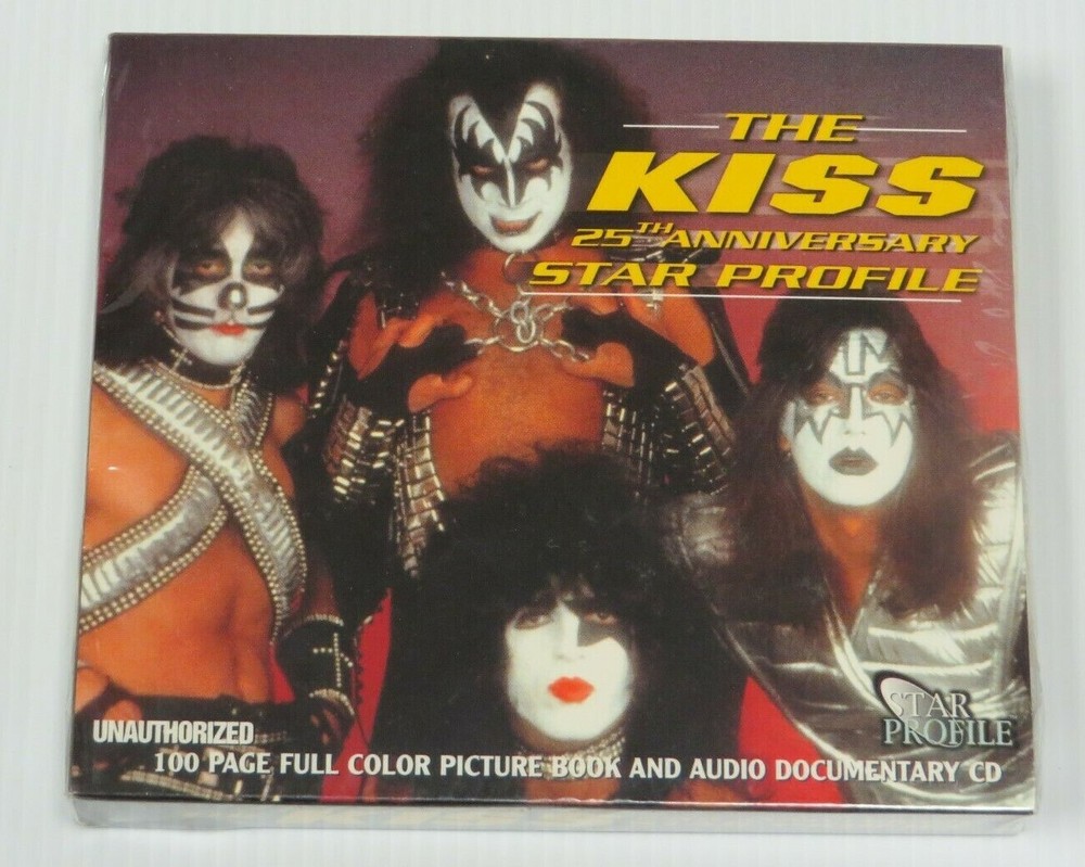KISS STAR PROFILE CD WITH 100 PAGE BOOK SEALED 1999