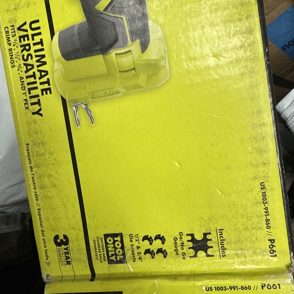 Ryobi ONE + PEX Crimp Ring Press Tool - Tool Only