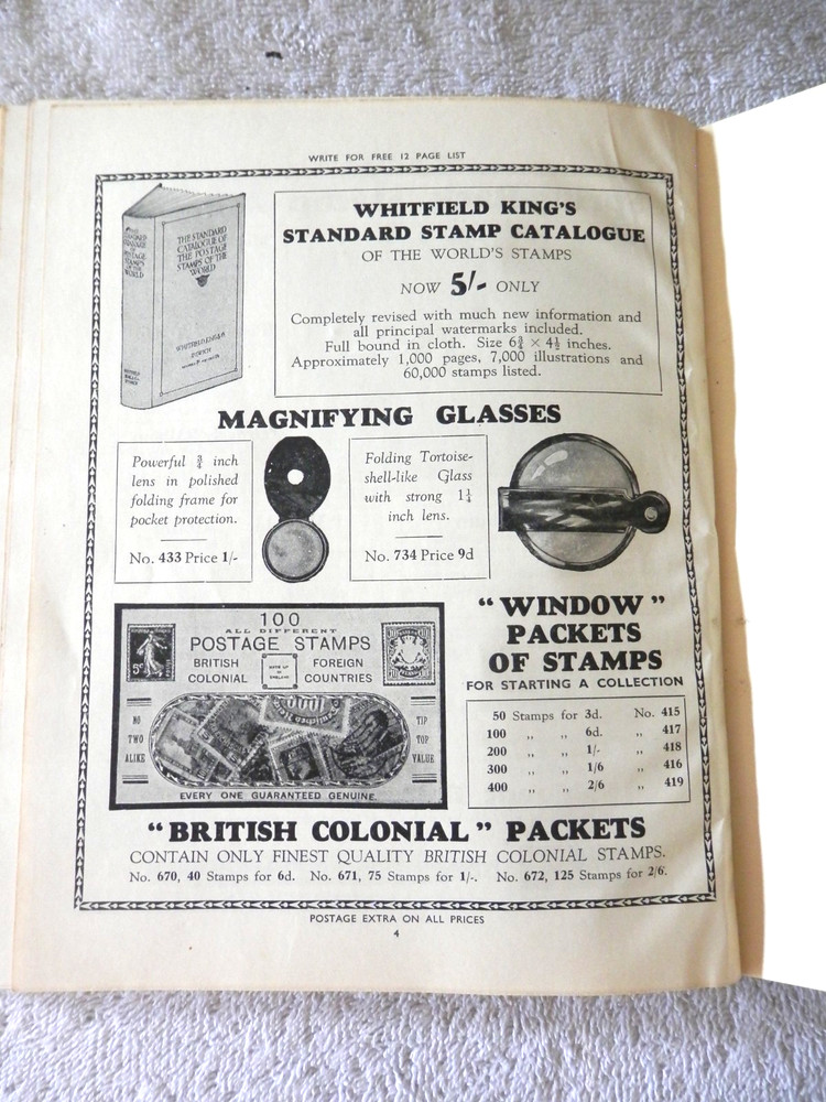 Vintage The Marvel Stamp Album 4th Edition by G. F. Rapkin Made in England