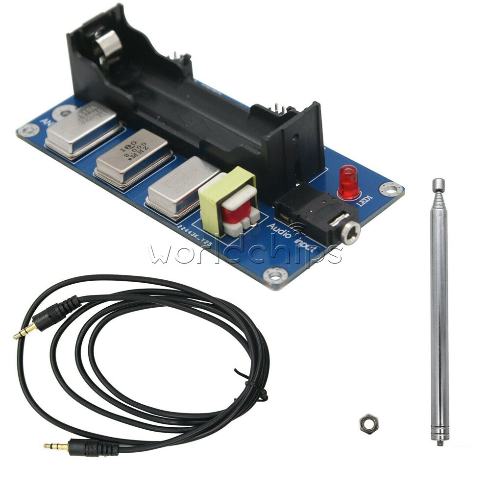 3-Channel AM Transmitter 1MHz 3MHz 5MHz Finished Board + Antenna+Audio Cable