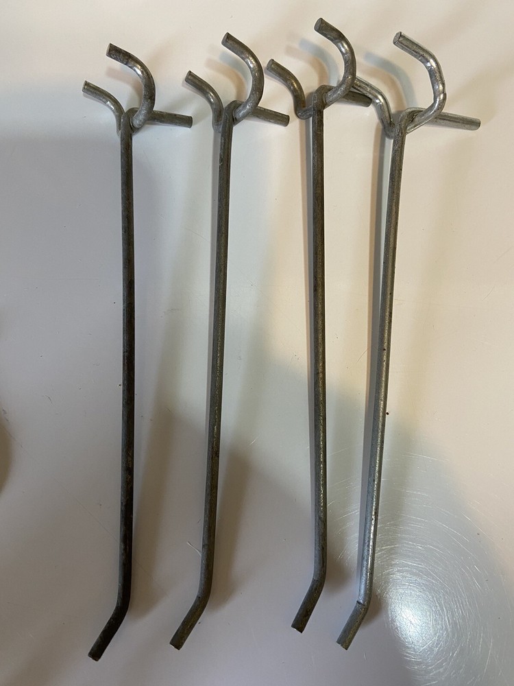 26 peg board hooks assorted Lengths, some straight some hooks.