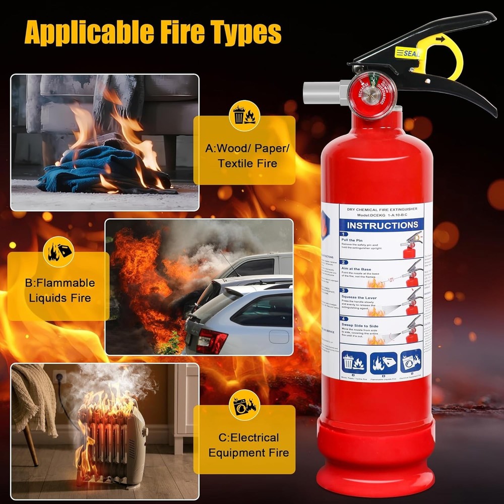 2.5 lb ABC Fire Extinguisher 6 Pack