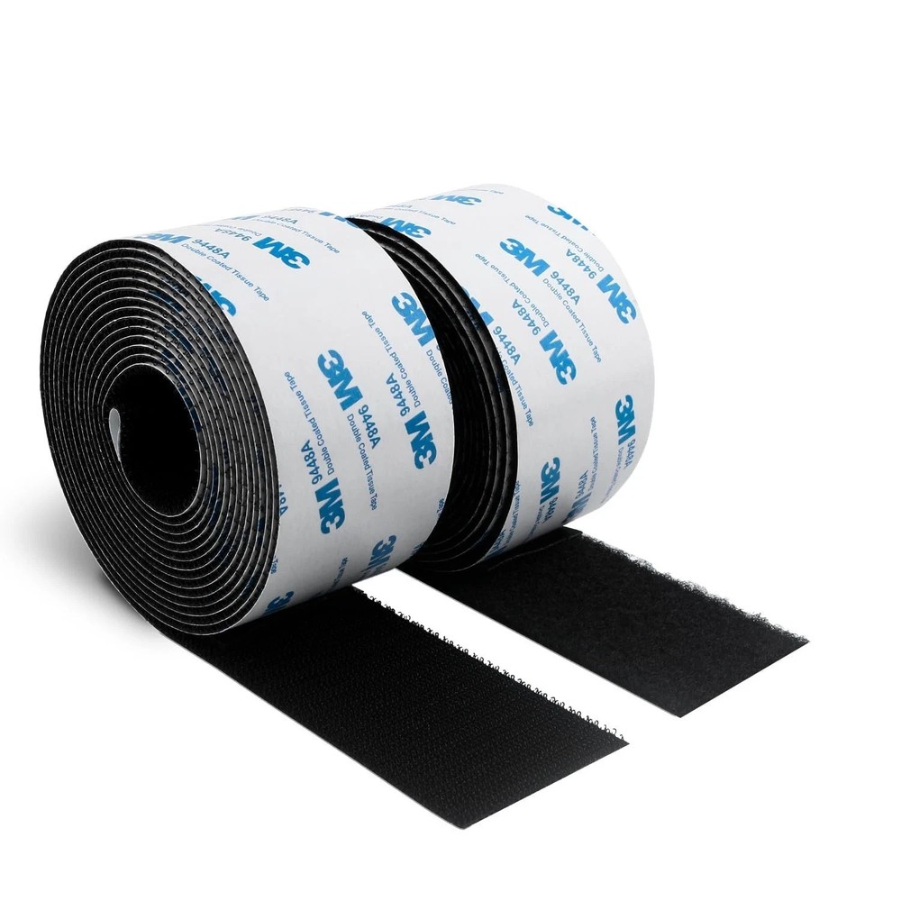 3M Hook and Loop Self Adhesive Tape 2” x 20Ft 9448A Sticky Back Interlocking ...