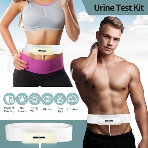 Reusable Urine Test Kit, Adjustable Belt, Temp Indicators, 5 Outlets, Large