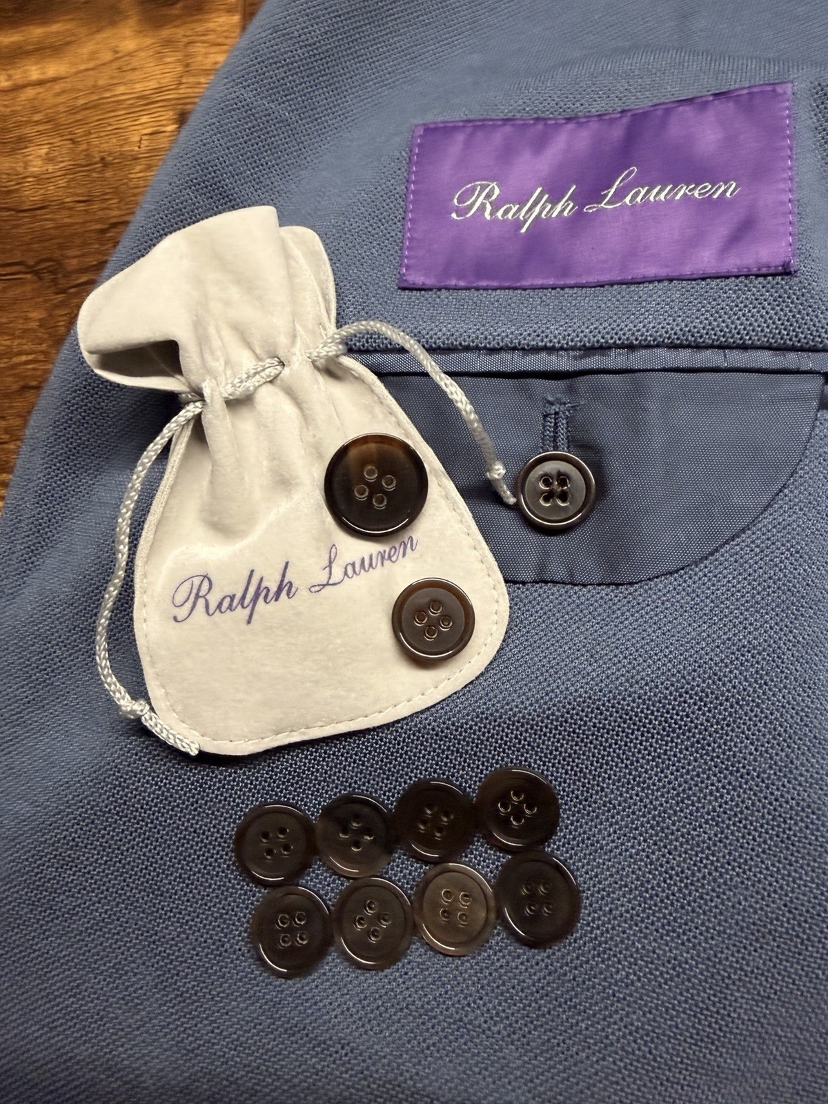 🔥NWT $1995 Ralph Lauren Purple Label Hadley Hand-Tailored Wool Piqué Blazer 38R