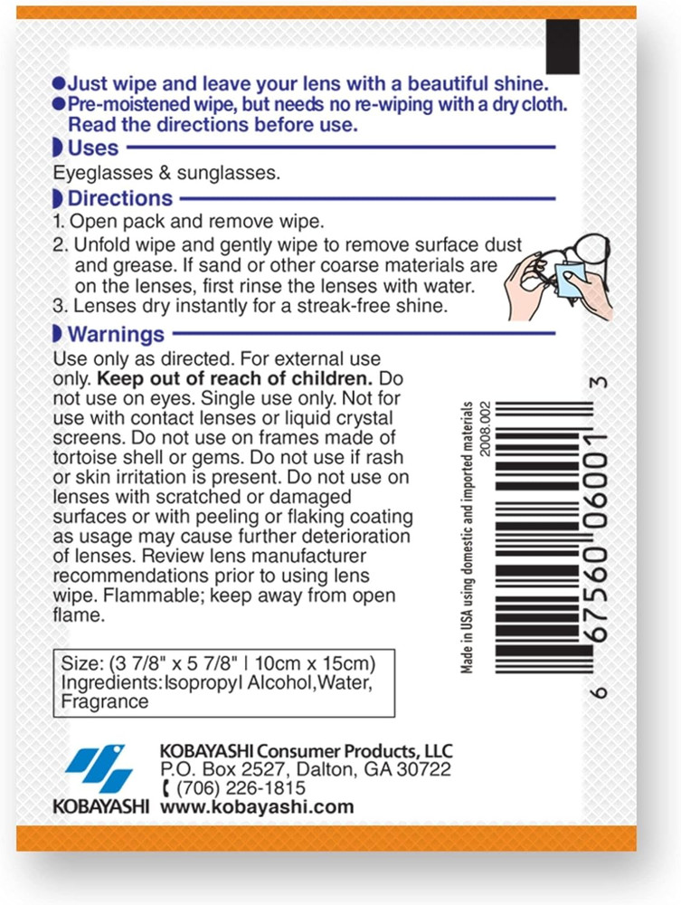 Microfiber Wipes, White, 40 Count